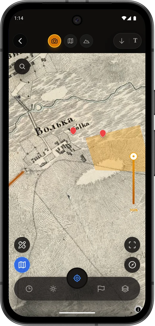 Map overlay in Discovera