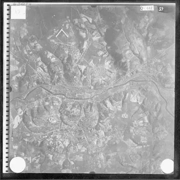 Аэрофотоснимок Люфтваффе 1941 года: центр Смоленска и Днепр